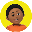 Icon of a Little Bridge character on a yellow circle background