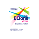 Logo for the ELTONS 2015 winner of Digital Innovation on the Little Bridge aprende ingles page