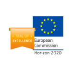 Logo for the Horizon 2020 Seal of Excellence on the Little Bridge aprende ingles page